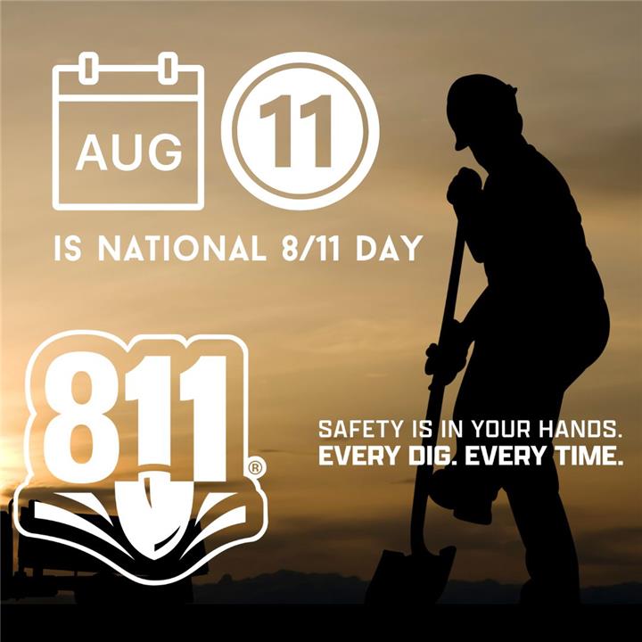 Summit Natural Gas of Missouri Reminds Customers August 11th (8/11) Serves as a Reminder to Call 811 Before You Dig 